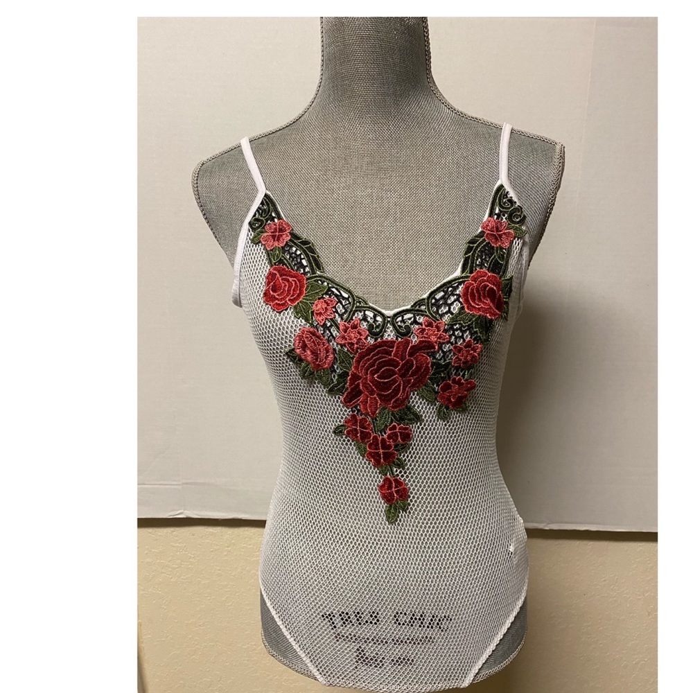 Netted embroidered beauty!